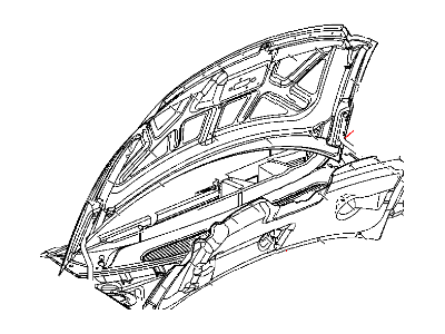 Chrysler Town & Country Hood - 4860455AF