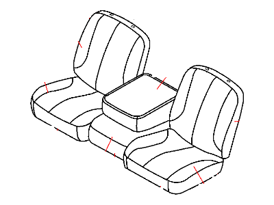 Mopar 1FA761J3AA Front Seat Back Passenger Cover