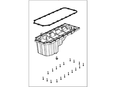 2012 Dodge Durango Oil Pan - 53022343AH