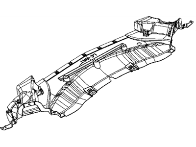 Mopar 68085541AA Belly Pan-Front