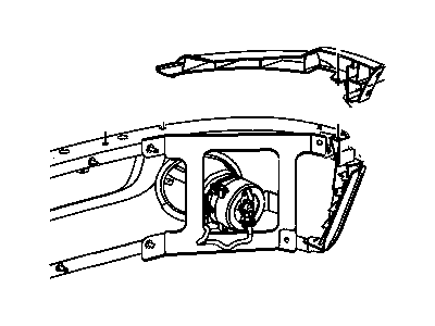 Mopar 55077378AE Bracket-Front Bumper Side