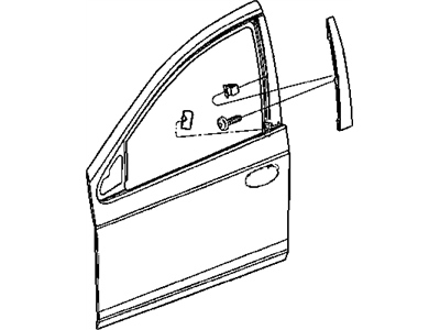 Mopar 5288576AG Molding-B Pillar