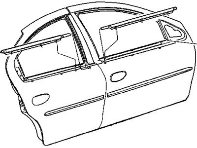 Mopar 5008712AC WEATHERSTRIP-Rear Door Belt