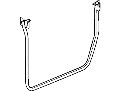 2009 Jeep Wrangler Weather Strip - 55395272AH
