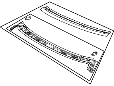 Mopar 5018624AF Frame-Windshield Header