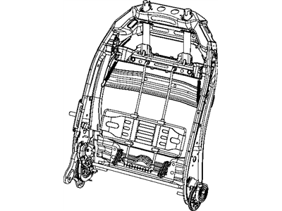 68194583AB Mopar Front Seat Back Frame Illustration 1 of 1