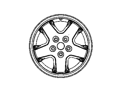 Mopar 5GL66ZDRAC Aluminum Wheel