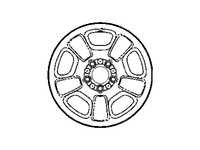 Mopar 5GL65S4AAB Steel Wheel