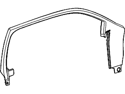 Mopar 55315137AC Molding-Door Window Opening