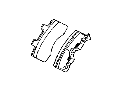 Mopar V1016279AE Front Disc Brake Pad Kit
