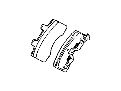 1999 Dodge Ram 2500 Brake Pad - V1016279AE