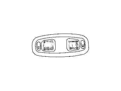 Mopar 4728570 Lamp Front O/H Reading W/O C