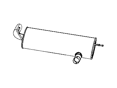 Mopar 52059937AE Exhaust Muffler And Tailpipe