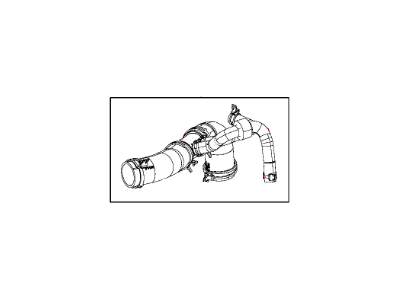 Mopar 68184897AB Hose-Radiator Outlet