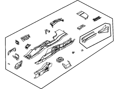 Mopar 5115196AA SIDEMEMBE-Rear Floor Pan Side