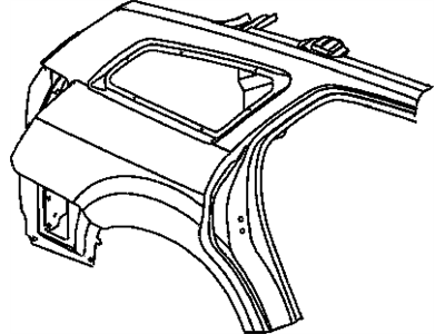 Mopar 5139158AH Panel-Body Side Aperture Rear