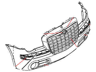 Mopar 5030075AA Front Bumper Cover