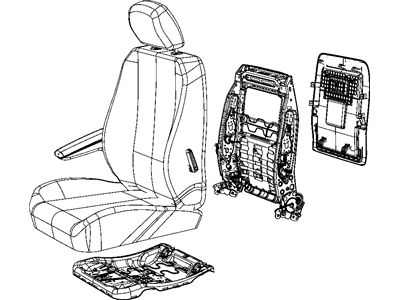 Mopar 1CU391K2AB Seat-Front