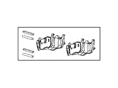 Mopar V2010871AB Rear Disc Brake Pad Kit