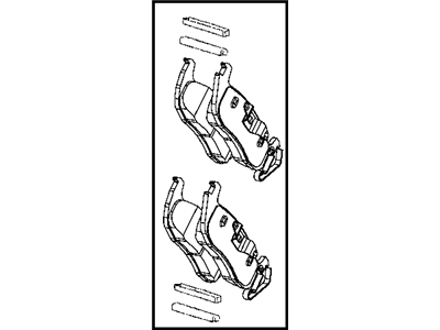 Mopar 5080871AB Shoe Kit-Rear Disc Brake