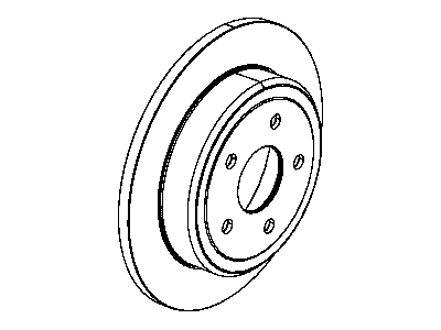 Mopar 52089275AB Rear Brake Rotor