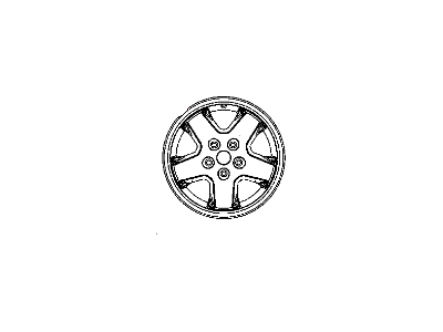Mopar 5GL67ZDRAG Aluminum Wheel