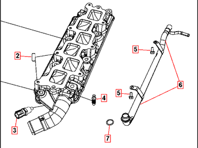 2009 Dodge Challenger Intake Manifold - 4792184AG