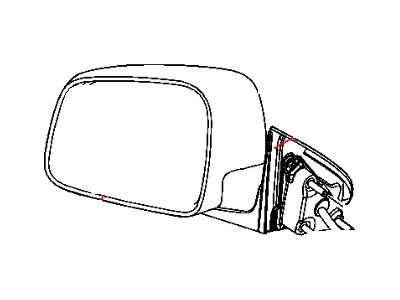 Dodge Durango Car Mirror - 5SH43TZZAF