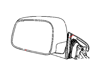 Mopar 5VN58JSCAF Outside Rearview Mirror