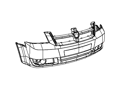 Mopar 1KG12TZZAA Front Bumper Cover