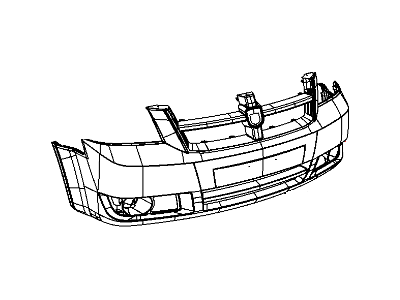 thumbnail image 2 of Front Bumper Cover For 2005-2007 Chrysler Town & Country – Primed, Direct Fit 2 of 3