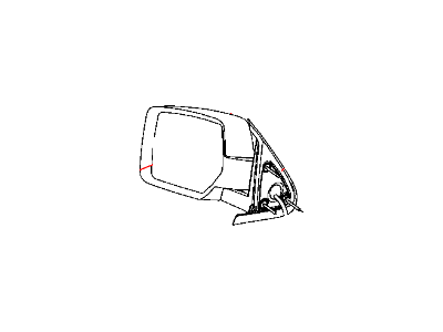 Dodge Nitro Car Mirror - 55157189AH