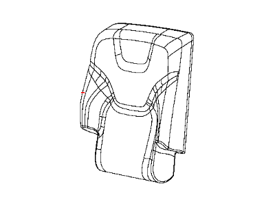 Mopar 5RA74DX9AE Rear Seat Back Cover Right