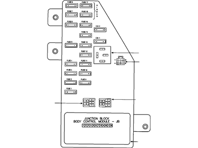 2004 Chrysler Sebring Fuse Box - 4759434AC