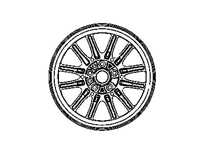 Mopar 4782289AA Wheel Aluminum