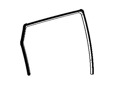 Mopar 5076872AA WEATHERSTRIP-Rear Door Flush Glass