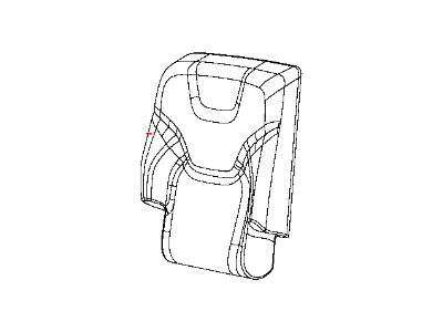 Mopar 5RA66DX9AE Rear Seat Back Cover Right
