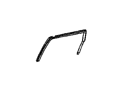 Mopar 4724778AB WEATHERSTRIP-Rear Door Glass Run