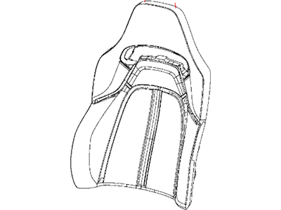 Mopar 5YN111SAAA Front Seat Back Cover