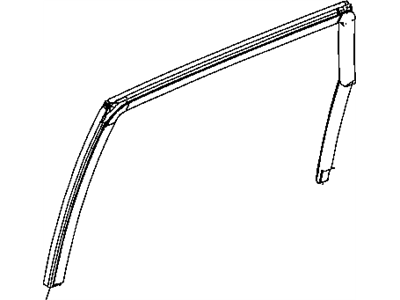 Mopar 4724778AG WEATHERSTRIP-Rear Door Glass Run