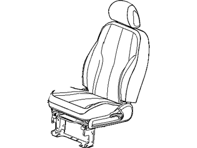 Mopar 1DS991K2AA Front Seat Cushion Cover