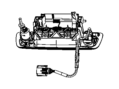Dodge Ram 2500 Trunk Lock Cylinder - 4589709AB