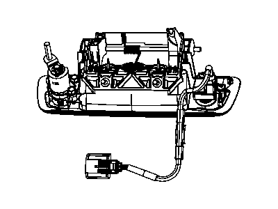 Mopar 4589709AB Tailgate Cylinder Lock