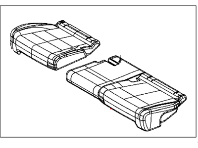 Mopar 5NX66DX9AA Rear Seat Cushion Cover