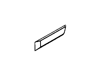 Mopar 55157199AA Molding-Rear Door