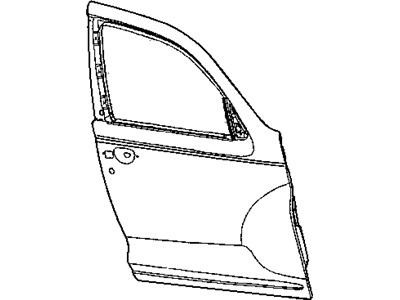 Mopar 5067148AB WEATHERSTRIP-Front Door Belt