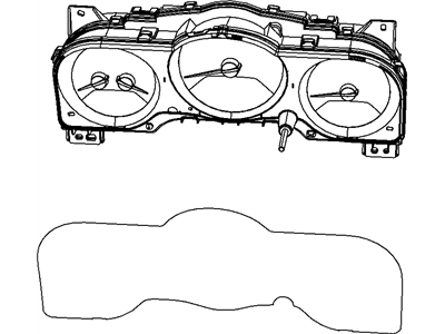 2010 Jeep Liberty Instrument Cluster - 5172860AA