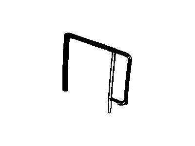 Mopar 55395737AH Glass-Door Glass Run With Glass