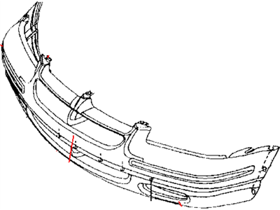 Mopar 4856126 Front Bumper Cover