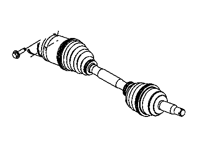 2007 Dodge Caliber Axle Shaft - 5105649AC